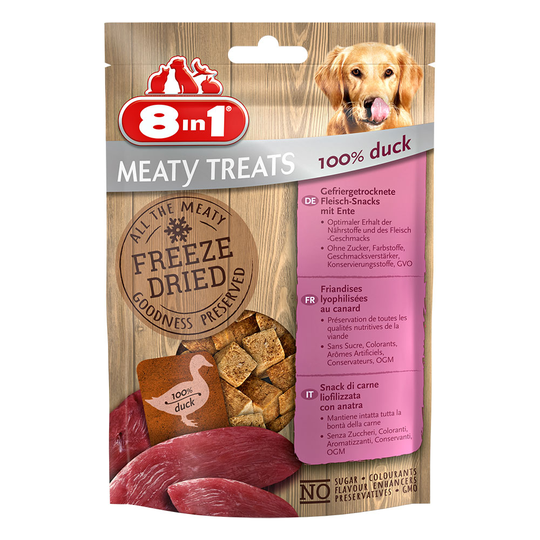 8in1 hundgodis till sparpris! - Meaty Treats ankbröst (50 g)