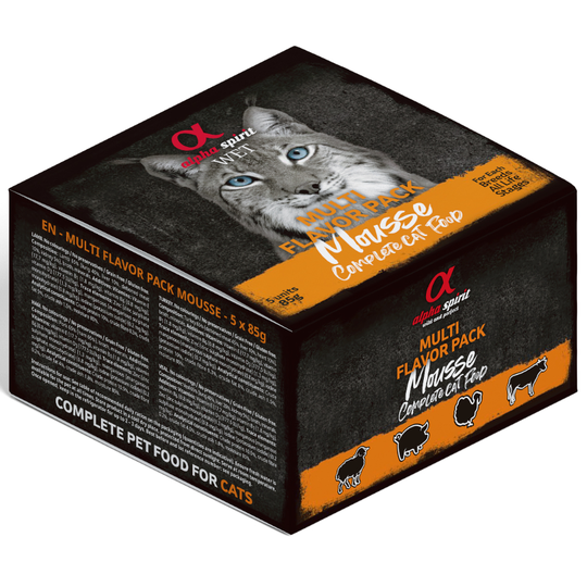 alpha spirit Multi-Flavour Pouch våtfoder katt - Ekonomipack: 20 x 85 g