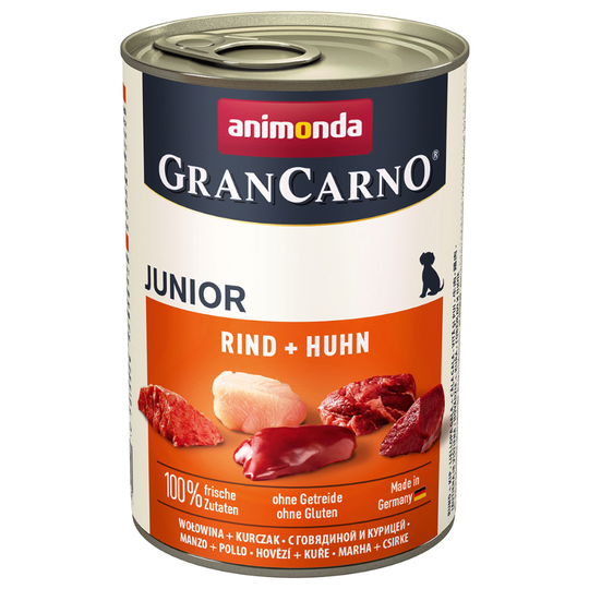 Animonda GranCarno Original Junior 6 x 400 g - Nötkött & kyckling