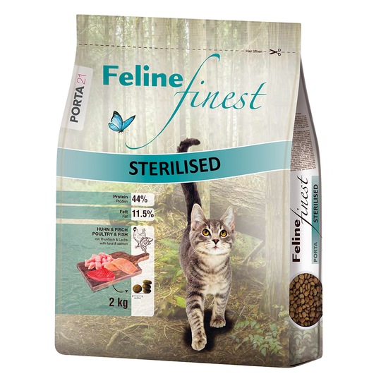 Porta 21 Feline Finest Sterilised Kyckling & fisk - 2 kg