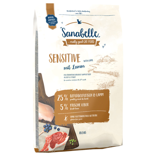 Ekonomipack: Sanabelle torrfoder 2 x 10 kg - Sensitive with Lamb (2 x 10 kg)