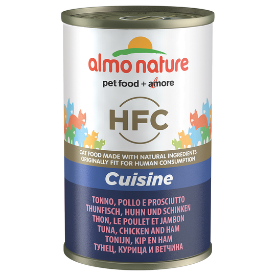 Ekonomipack: Almo Nature HFC 12 x 140 g - Tonfisk, kyckling & skinka