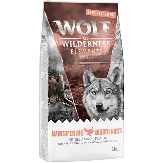 Whispering Woodlands Free Range Turkey - Grain Free torrfoder hund - 5 x 1 kg