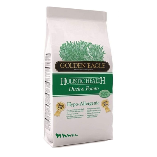 Golden Eagle Hypo-Allergenic Duck & Potato 26/12 Grain Free - 10 kg