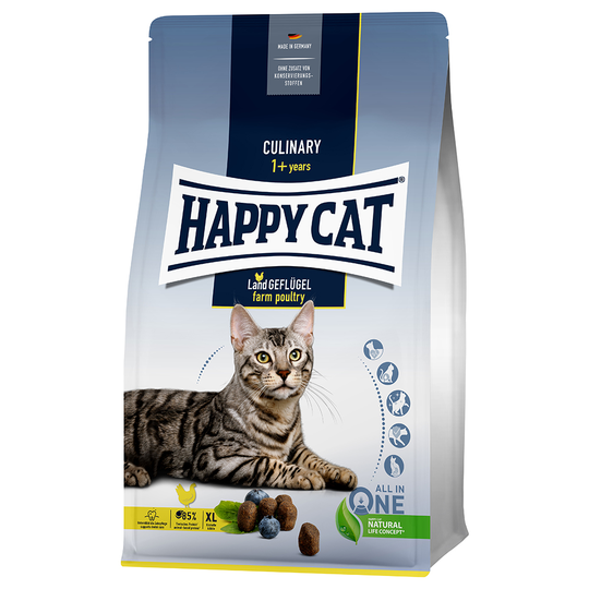 1,3 kg Happy Cat torrfoder till sparpris! - Culinary Adult Farm Poultry