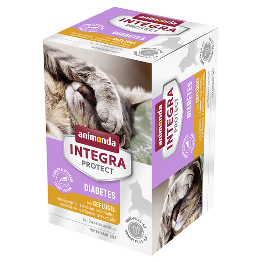 Animonda Integra Protect Adult Diabetes 6 x 100 g portionsform - Fjäderfä