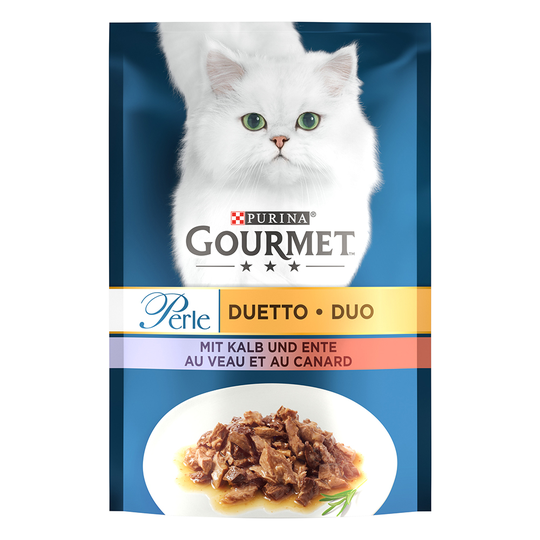 Ekonomipack: Gourmet Perle 52 x 85 g - Kalv & anka