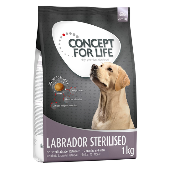 Concept for Life 1 / 1,5 kg till lågt prova-på-pris! - Labrador Sterilised 1 kg
