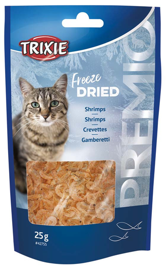 Premio Frystorkade Räkor Kattgodis - 25 g