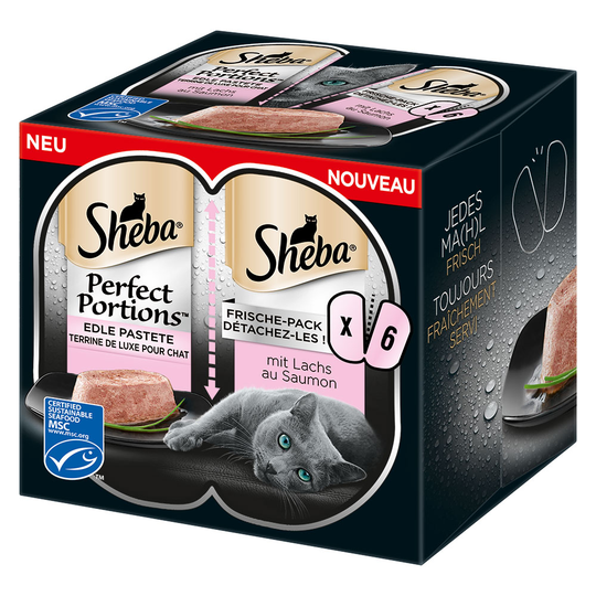 Ekonomipack: Sheba Perfect Portions 48 x 37,5 g - Noble Paté Lax