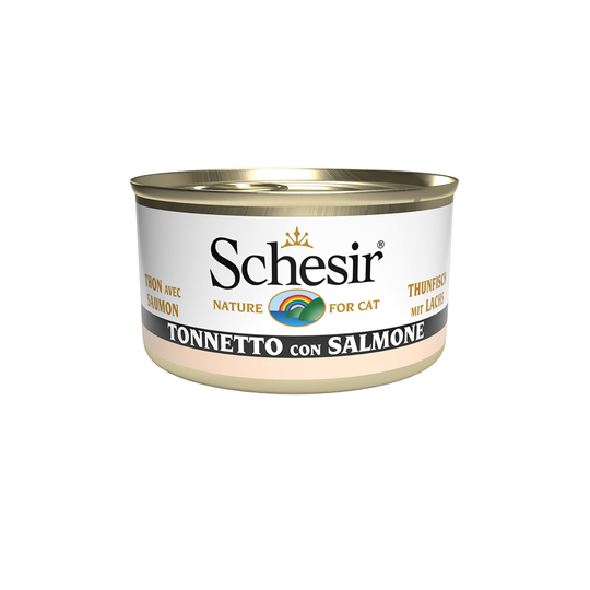 Ekonomipack: Schesir Tuna in Jelly 24 x 85 g - Tonfisk med lax