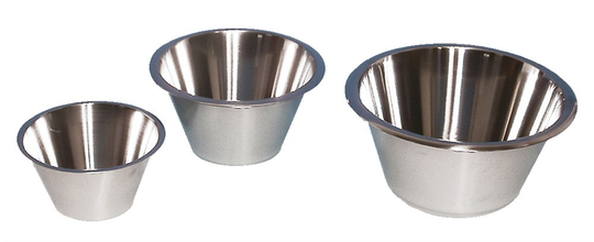 Rostfri matskål - Small hög