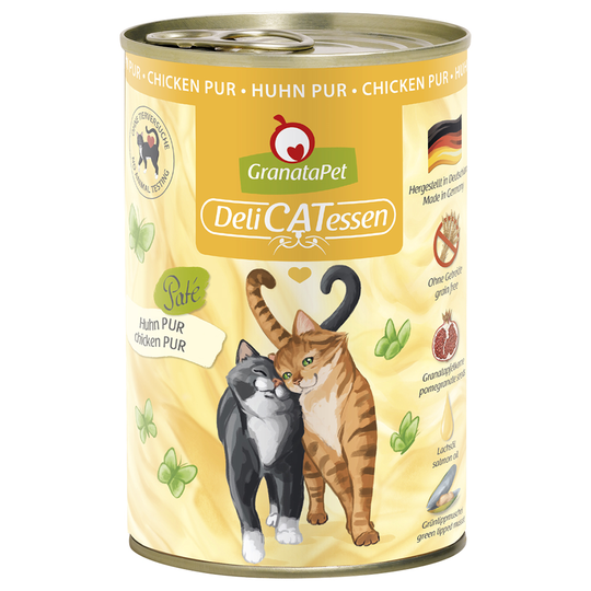 Ekonomipack: GranataPet DeliCatessen 12 x 400 g - Rent kycklingkött