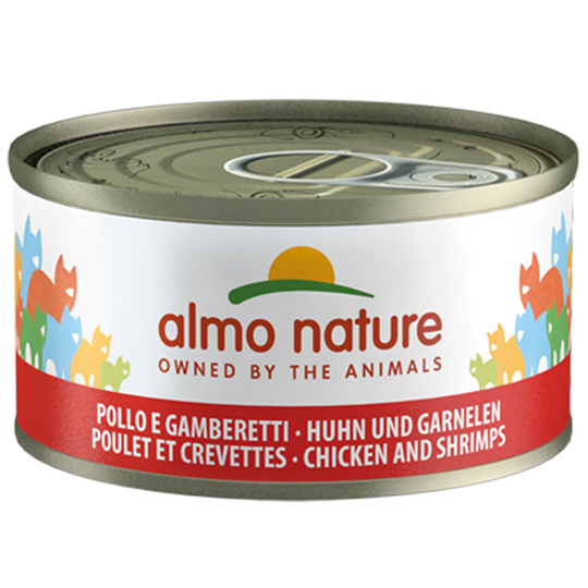 Almo Nature 6 x 70 g - Kyckling & räkor