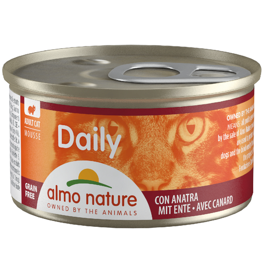 Ekonomipack: Almo Nature Daily Menu 24 x 85 g - Mousse med anka