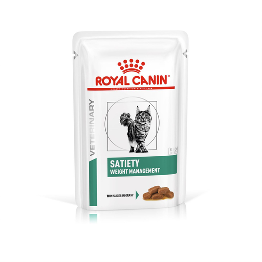 Veterinary Diets Weight Management Satiety Thin Slices In Gravy Pouch - 12 x 85 g