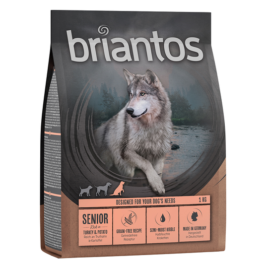 Briantos Grain Free Senior Kalkon & potatis - 4 x 1 kg