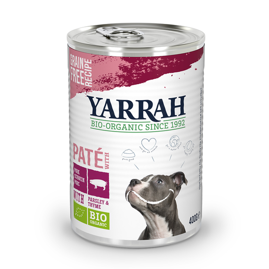 Yarrah Organic Paté Griskött - 6 x 400 g