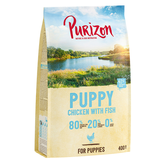 Prova-på-pris! Purizon 300 - 400 g - Puppy Chicken & Fish - Grain Free