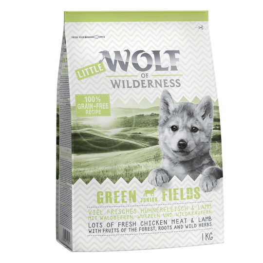 Little Wolf of Wilderness Junior - Green Fields Lamb - 1 kg