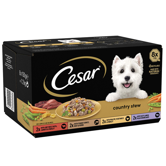 Cesar Country Kitchen Favourites Ekonomipack: 48 x 150 g