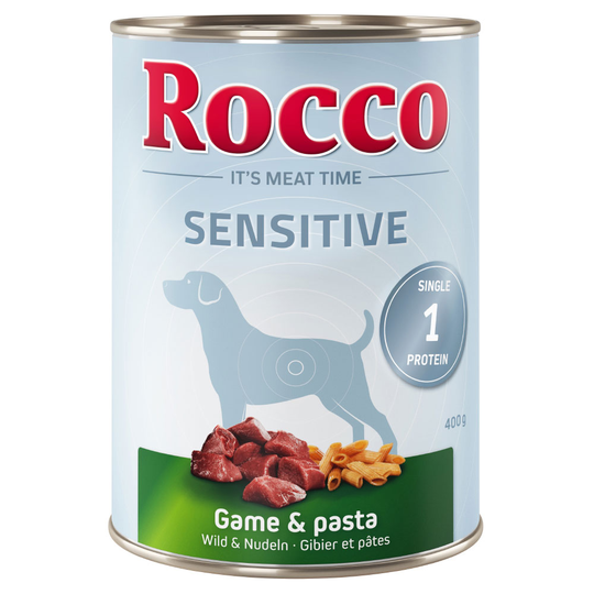 Ekonomipack: Rocco Sensitive 24 x 400 g - Vilt & pasta