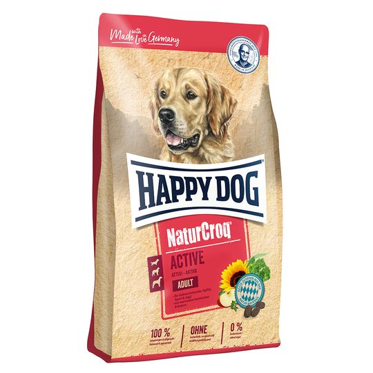 Ekonomipack: 2 stora påsar Happy Dog NaturCroq Active (2 x 15 kg)