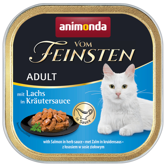 Animonda vom Feinsten Adult NoGrain i sås 6 x 100 g Lax i örtsås