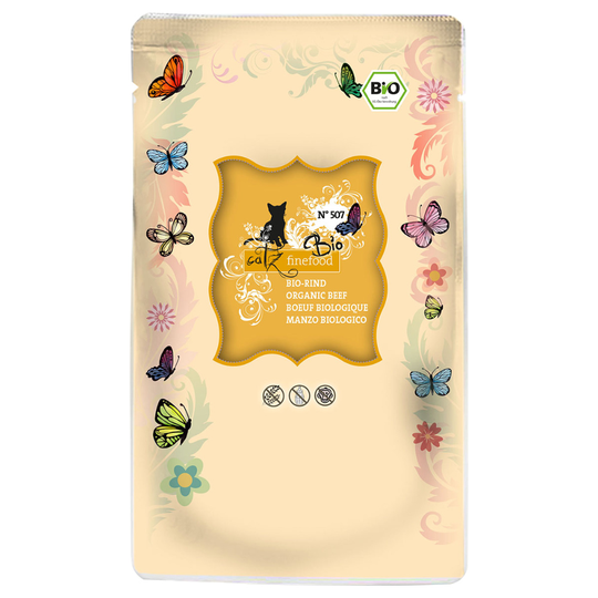 Ekonomipack: catz finefood Bio i portionspåse 24 x 85 g - No. 507 Ekologiskt nötkött