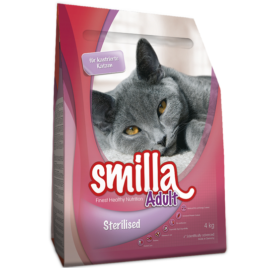 Ekonomipack: 2 x 4 kg Smilla torrfoder Adult Sterilised