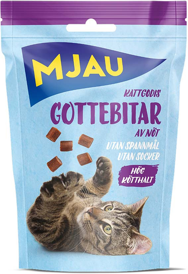 Gottebitar av nöt Kattgodis - 50 g