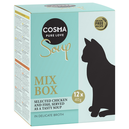 Ekonomipack: Cosma Soup 48 x 40 g - Mix I (4 sorter)
