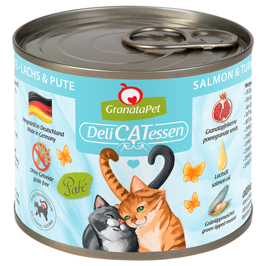 GranataPet DeliCatessen 6 x 200 g - Lax & kalkon
