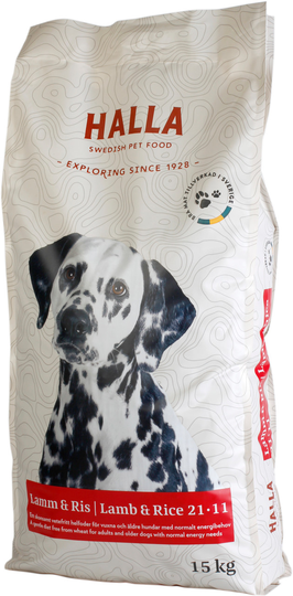 Hundfoder Lamm & Ris - 15 kg