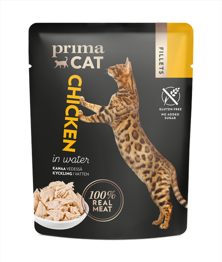 Kattfoder Kycklingfiléer i Vatten - 24 x 50 g