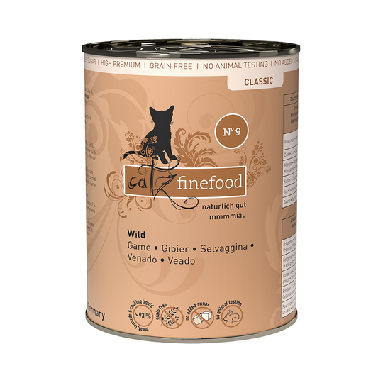 Ekonomipack: catz finefood på burk 12 x 400 g - Vilt