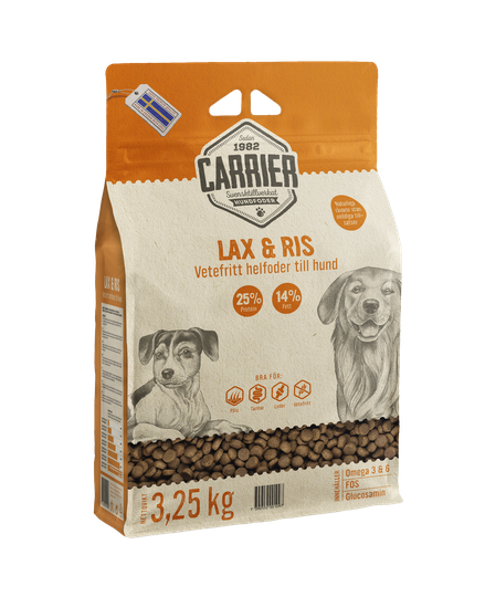 Lax & Ris Hundfoder - 3,25 kg