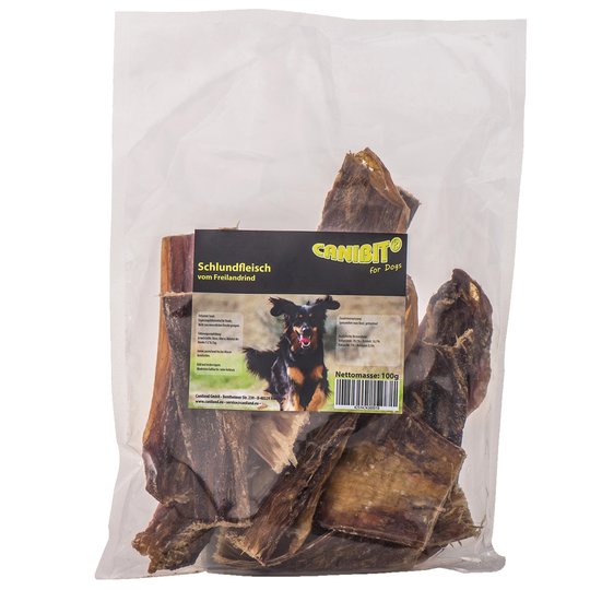 Caniland torkad luftstrupe från Black Angus (Canibit) - 3 x 100 g