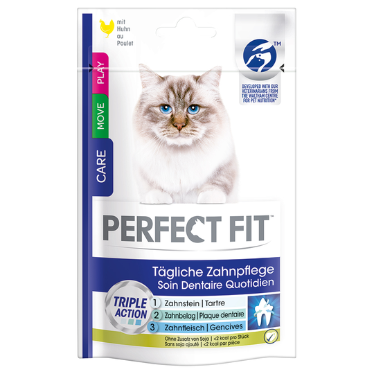 1 + 1 på köpet! 2 förpackningar Perfect Fit kattgodis - Oral Care (2 x 55 g)