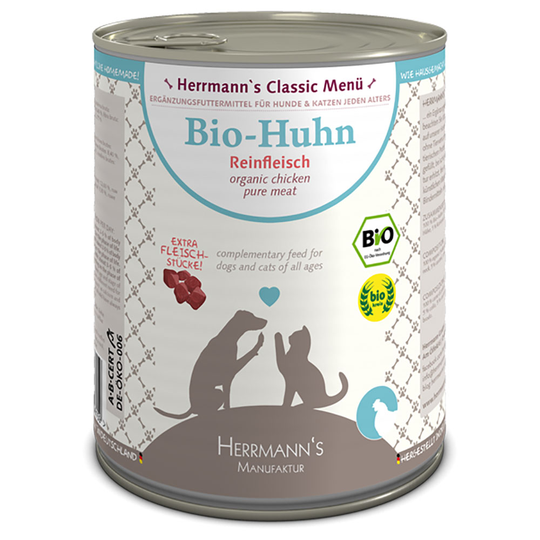 Herrmann's Rent kött 6 x 800 g - Ekologisk kyckling