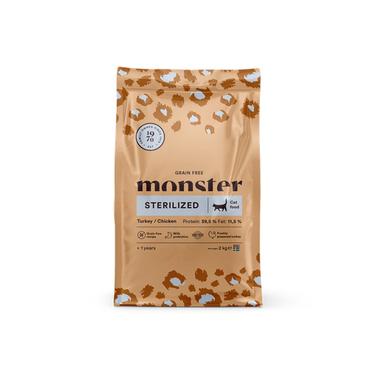 Kattfoder Grain Free Chicken & Turkey Sterilized - 2 kg