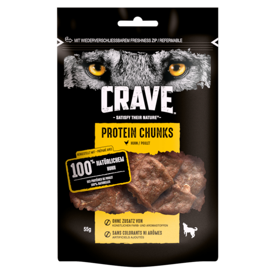 Crave Protein Chunks - Ekonomipack: 6 x 55 g Kyckling