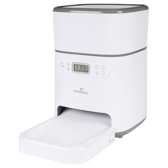 EYENIMAL liten foderautomat - upp till 2,5 kg Torrfoder