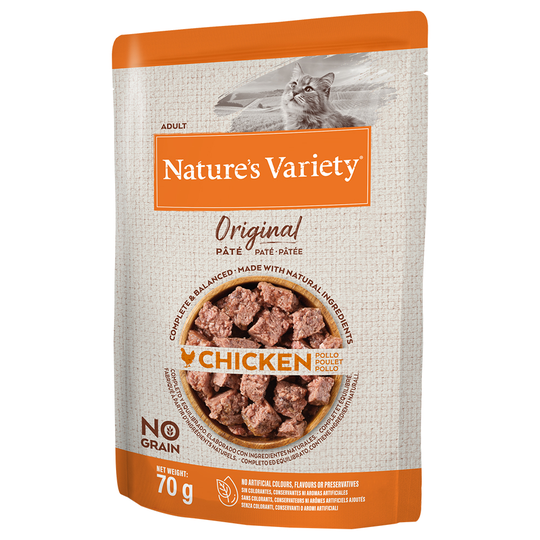 Nature's Variety Original Paté No Grain 12 x 70 g - Kyckling