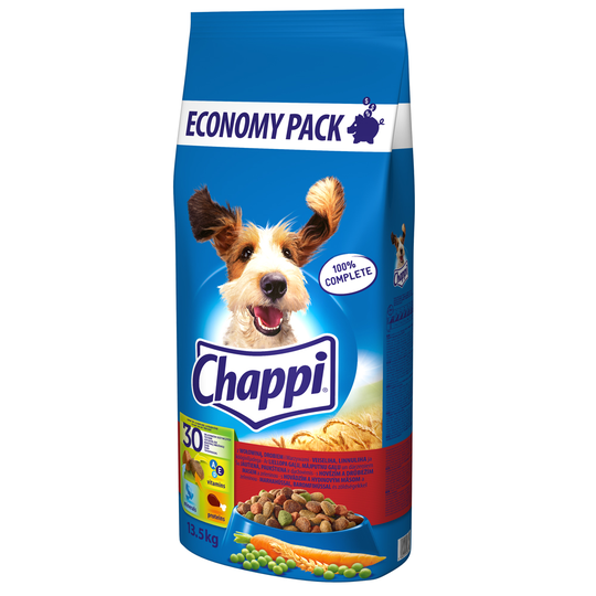 Chappi Nötkött & fjäderfä - 13,5 kg