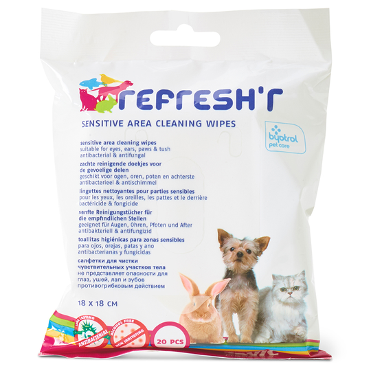 Savic Refresh'r Wipes Sensitive våtservetter - 20 st