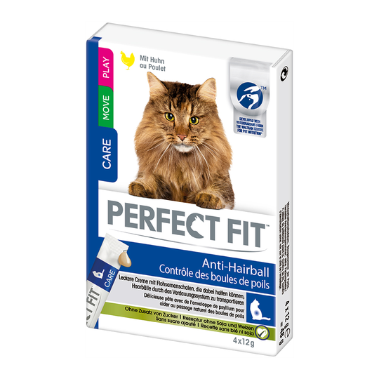 Ekonomipack: Perfect Fit kattgodis - Anti-Hairball 44 x 12 g