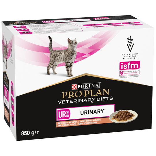 Purina Pro Plan Veterinary Diets Feline UR ST/OX - Urinary Salmon - 10 x 85 g