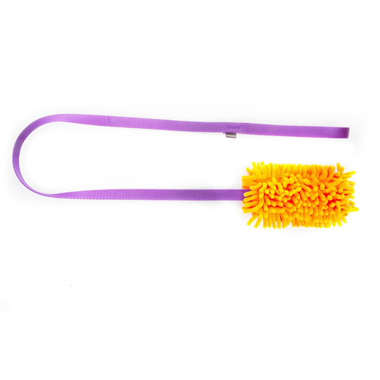Pro Dog Mop Chaser Toy, Orange och lila
