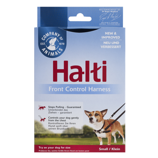 Halti Front Control träningssele - Stl. S: bröstomfång 36 - 64 cm